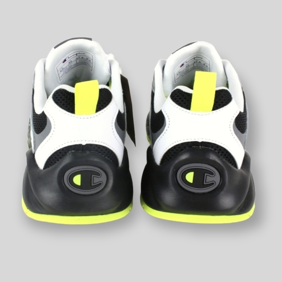 champion Men's Sneakers Shoes Size 9 and 9.5 Retro Black -Green Logo Champion - Picture 3 of 5